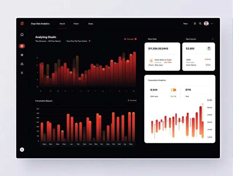Website traffic and lead conversion growth dashboard